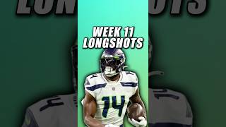 Week 11 Longshots 🤑🧪 [upl. by Kyd]