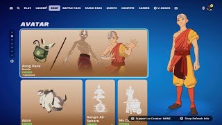 Fortnite Item Shop November 11  Avatar The Last Airbender is BACK [upl. by Yreme]