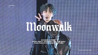 4K교차편집Moonwalk MULTI VER  2024 WayV CONCERT ON THE Way  WayV KUN FANCAM STAGE MIX 웨이션브이 쿤 직캠 [upl. by Eirroc]