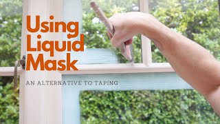 Using Liquid Masking Tape on Windows and Glass [upl. by Eatnoj]