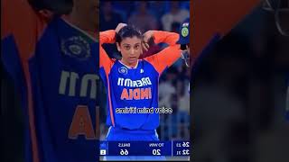 smriti mandhana head shave edits [upl. by Ahseuqram274]