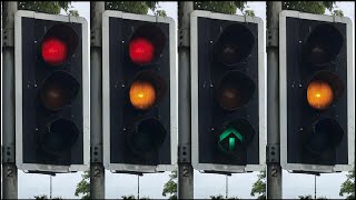 Coventry Binley Road A428 JO Brinklow Road B4027 Plessey Automation amp PEEK Elite Traffic Lights [upl. by Oirevlis]