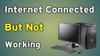 Computer Internet Connected But Not Working  Computer Ethernet Connected But No Internet [upl. by Eirod352]