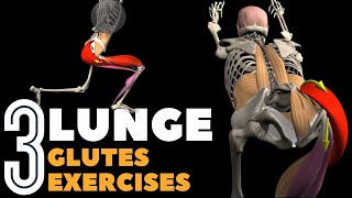 3 Challenging Lunge Exercises for Strong Glutes [upl. by Dira987]