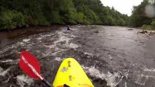 Josh  Running Chinese Bridge Rapid on River Tay  9 years old [upl. by Astrix]