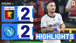 GenoaNapoli 22  Politano rescues a draw for champions Goals amp Highlights  Serie A 202324 [upl. by Illyes209]