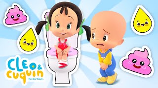 Aprendiendo a ir al baño  Canción infantil para bebés con Cleo y Cuquín [upl. by Solenne]