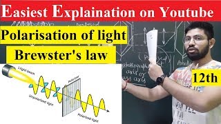 Polarisation of light class 12th physics in hindi  Abhishek sahu [upl. by Odilo68]