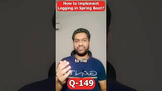 How to implement Logging in Spring Boot shorts [upl. by Bang158]