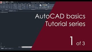 AutoCAD Basic Tutorial for Beginners  Part 1 of 3 [upl. by Drawe]