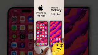 Part1 Speed Test Iphone 15 pro Max vs Samsung s23 ultra 🔥🤯 05 [upl. by Gothurd386]