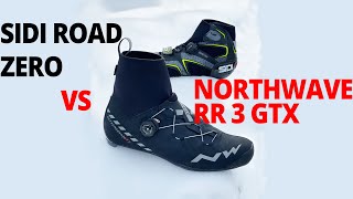 SIDI Road Zero vs Northwave RR 3 GTX Winter Shoes [upl. by Cardon]