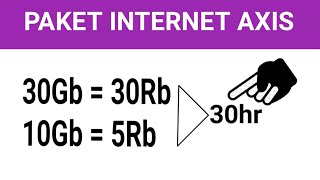 Rahasia Membeli Paket Internet Axis Murah Terbaru [upl. by Meyeroff]