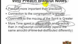 Options For Preaching Without Notes Web Seminar [upl. by Ginger]