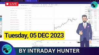 Live Trading  Options Trading  Intraday Hunter 05 DEC 2023 [upl. by Elson732]