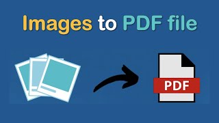 How to convert image to pdf file in Laptop PC or Mac [upl. by Yerhpmuh]