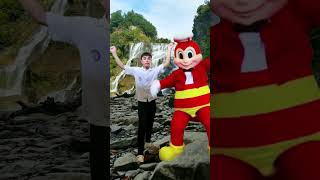 Jollibee meets Viral Dancer of  Maybe This Time [upl. by Aynahs]