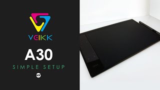 Veikk A30 Simple Setup [upl. by Charmaine]