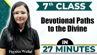 Devotional Paths to the Divine  Cheat Sheet Series For Class 7th [upl. by Namar453]