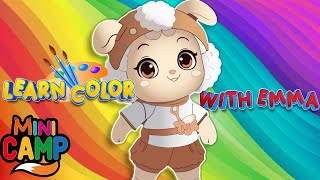 Learn Colors With Baby Doo Doo Doo  Learning Video For Toddlers and Nursery Rhymes  Mini Camp [upl. by Nereus963]