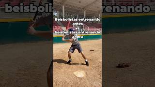 Beisbolistas entrenando antes vs entrenando ahora baseball beisbol deportes dodgers mlb [upl. by Drofiar989]