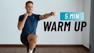 5 MIN WARM UP  Do This Before Your Home or Gym Workouts [upl. by Orpah]