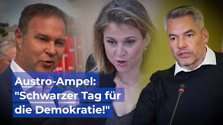 AustroAmpel quotSchwarzer Tag für die Demokratiequot [upl. by Ellives936]