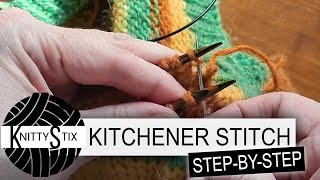 How To Seam Knitted Items With Kitchener Stitch [upl. by Ydnas176]