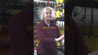 Van de Graaff Generator Brushes engineering electricity highvoltage blonde science energy [upl. by Pich568]