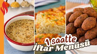 1 Saatte İftar Menüsü 🍽️😋 Ekonomik amp Kolay ✅ [upl. by Dolli289]