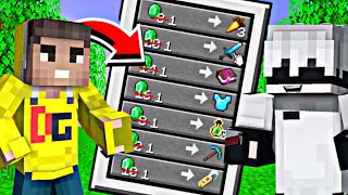 Minecraft But YouTubers Trade Super Op Items  Insane Shivam [upl. by Eldred]