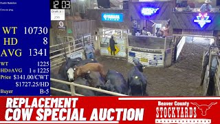 872024  Beaver County Stockyards Special Cow Auction [upl. by Aibsel526]