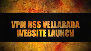 VPM HSS Vellarada Website Launch wwwvpmhsscom [upl. by Roath]