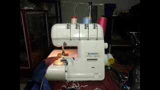 GEMSY gem300 overlock el diferencial enhebrado y puntada perfecta maquina de coser sewing machine [upl. by Letsirk]