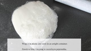 How to make fondant  recipe step by step  Jak zrobić masę cukrową  przepis krok po kroku [upl. by Couq735]