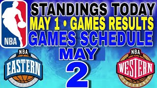 nba playoffs standings today may 1 2024  games results  games schedule may 2 2024 [upl. by Hcardahs]