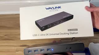 Unboxing WAVLINK USB C Universal Docking Station  15in1 Ultra 5K Dual 4K HD MultipleDisplay Dock [upl. by Eirehc67]