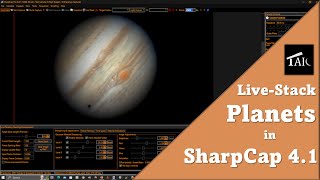 Planetary Live Stacking in SharpCap 41  20231217 [upl. by Ahsenrat]