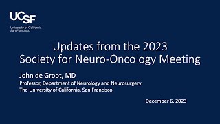 Updates from the 2023 Society for NeuroOncology Meeting  Living Well After Brain Cancer [upl. by Ennovehc]