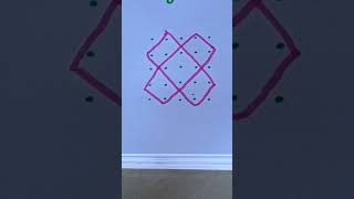 55 dots rangoli rangolidesigns dailyrangoli shortsvideo viralvideo [upl. by Enwad]