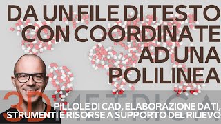 Da un file di testo ad una polilinea in CAD [upl. by Aretta]