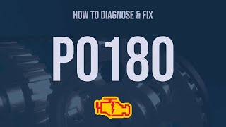 How to Diagnose and Fix P0180 Engine Code  OBD II Trouble Code Explain [upl. by Hnao]