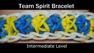 Rainbow Loom® Team Spirit Bracelet [upl. by Nyllaf273]