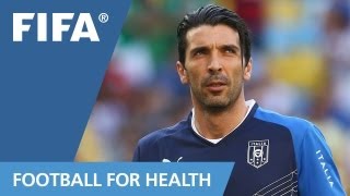 Session 10  Gianluigi Buffon for “FIFA 11 for Health” [upl. by Ntsyrk]