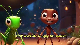 The Grasshopper and the Ants 02  Little Animation Stories  AI animation [upl. by Cammy]