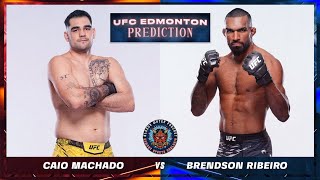 Caio Machado vs Brendson Ribeiro Prediction  UFC Edmonton Predictions  UFC EDMONTON BETTING [upl. by Sualokin]