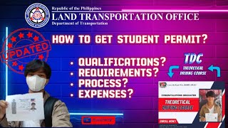 LTO STUDENT PERMIT  How to get Student Permit  Qualifications Requirements Process Expenses [upl. by Notgnirrab]