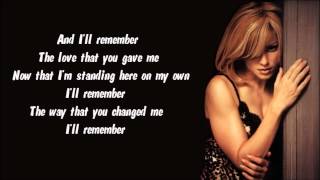 Madonna  Ill Remember Karaoke  Instrumental with lyrics on screen [upl. by Rodmur]