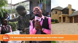 T B Joshua buys Gospel singer Sechaba Pali 5 million house [upl. by Healey]