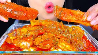 ASMR GIANT DESHELLED KING CRAB SEAFOOD BOIL  Eating Sounds  Mukbang  ASMR Phan [upl. by Ahsikad252]